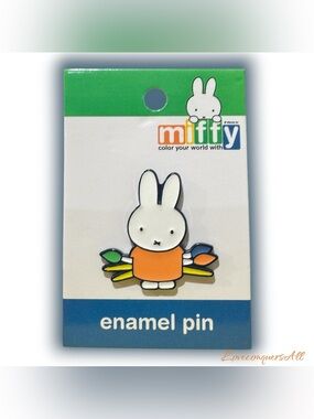 Color Your World with Miffy Paintbrush Enamel Pin